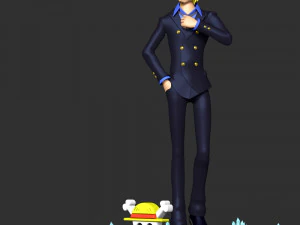 Sanji-One Piece Modello di stampa 3D