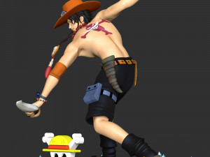 Portgas D Ace - One Piece 3D Принт Модель
