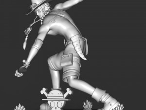 Portgas D Ace - One Piece 3D Принт Модель