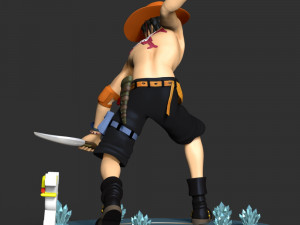 Portgas D Ace - One Piece 3D Принт Модель