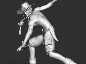 Portgas D Ace - One Piece 3D Принт Модель