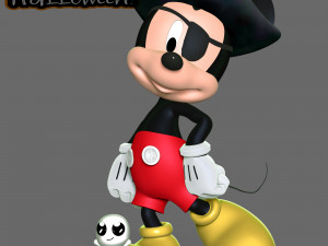 Mickey - Happy Halloween 3D Print Model