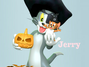 Tom - Jerry With Halloween 3D Print Model