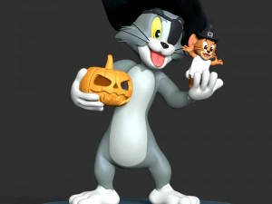 Tom - Jerry With Halloween 3D Print Model
