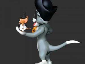 Tom - Jerry With Halloween 3D Print Model