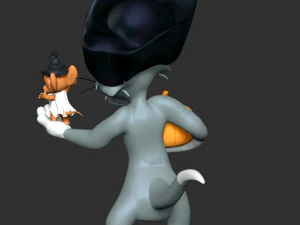 Tom - Jerry With Halloween 3D Print Model