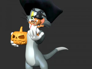 Tom - Jerry With Halloween 3D Print Model