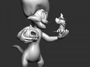 Tom - Jerry With Halloween 3D Print Model