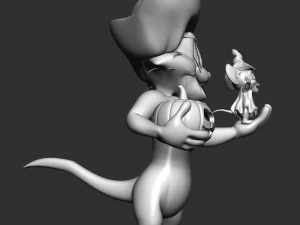Tom - Jerry With Halloween 3D Print Model