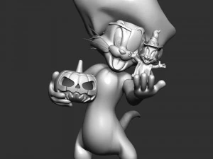 Tom - Jerry With Halloween 3D Print Model