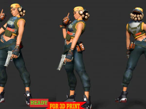 Raze - Valorant 3D Print Model