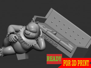 Slaking Pokemon - Headphone Holder 3D Print Model