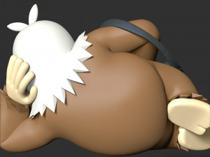 Slaking Pokemon - Headphone Holder 3D Print Model