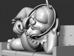Slaking Pokemon - Headphone Holder 3D Print Model