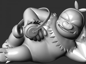 Slaking Pokemon - Headphone Holder 3D Print Model
