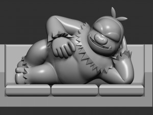 Slaking Pokemon - Headphone Holder 3D Print Model