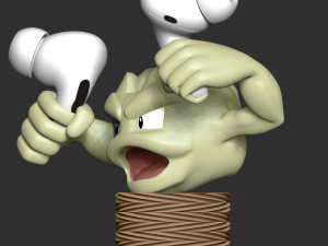 Geodud Pokemon - Airpod Holder Modèles 3D en vedette