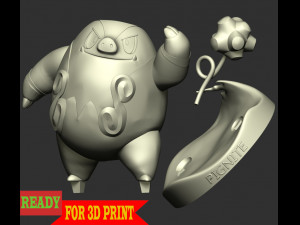 Pignite Pokemon - Pen-pencil Holder 3Dプリントモデル