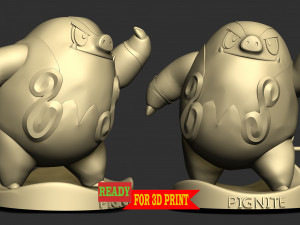 Pignite Pokemon - Pen-pencil Holder 3Dプリントモデル