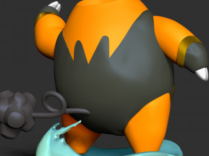 Pignite Pokemon - Pen-pencil Holder 3Dプリントモデル