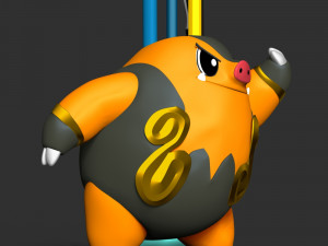 Pignite Pokemon - Pen-pencil Holder 3Dプリントモデル