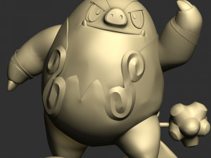 Pignite Pokemon - Pen-pencil Holder 3Dプリントモデル
