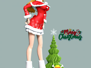 Nami Xmas - One Piece 3D प्रिंट मॉडल
