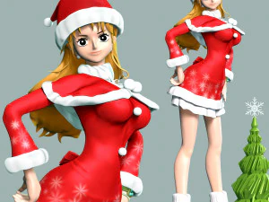 Nami Xmas - One Piece 3D Print Model