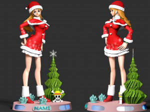 Nami Xmas - One Piece 3D प्रिंट मॉडल