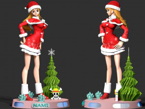 Nami Xmas - One Piece 3D Print Model