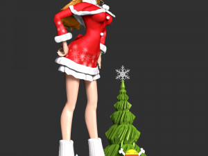 Nami Xmas - One Piece 3D प्रिंट मॉडल