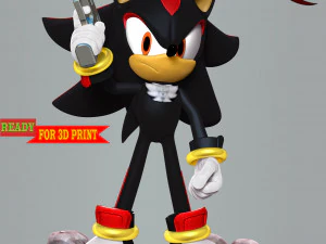シャドウ - ソニック・ザ・ヘッジホッグ 3Dプリントモデル