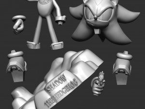 Shadow - Sonic The Hedgehog Modelo de impresión 3D