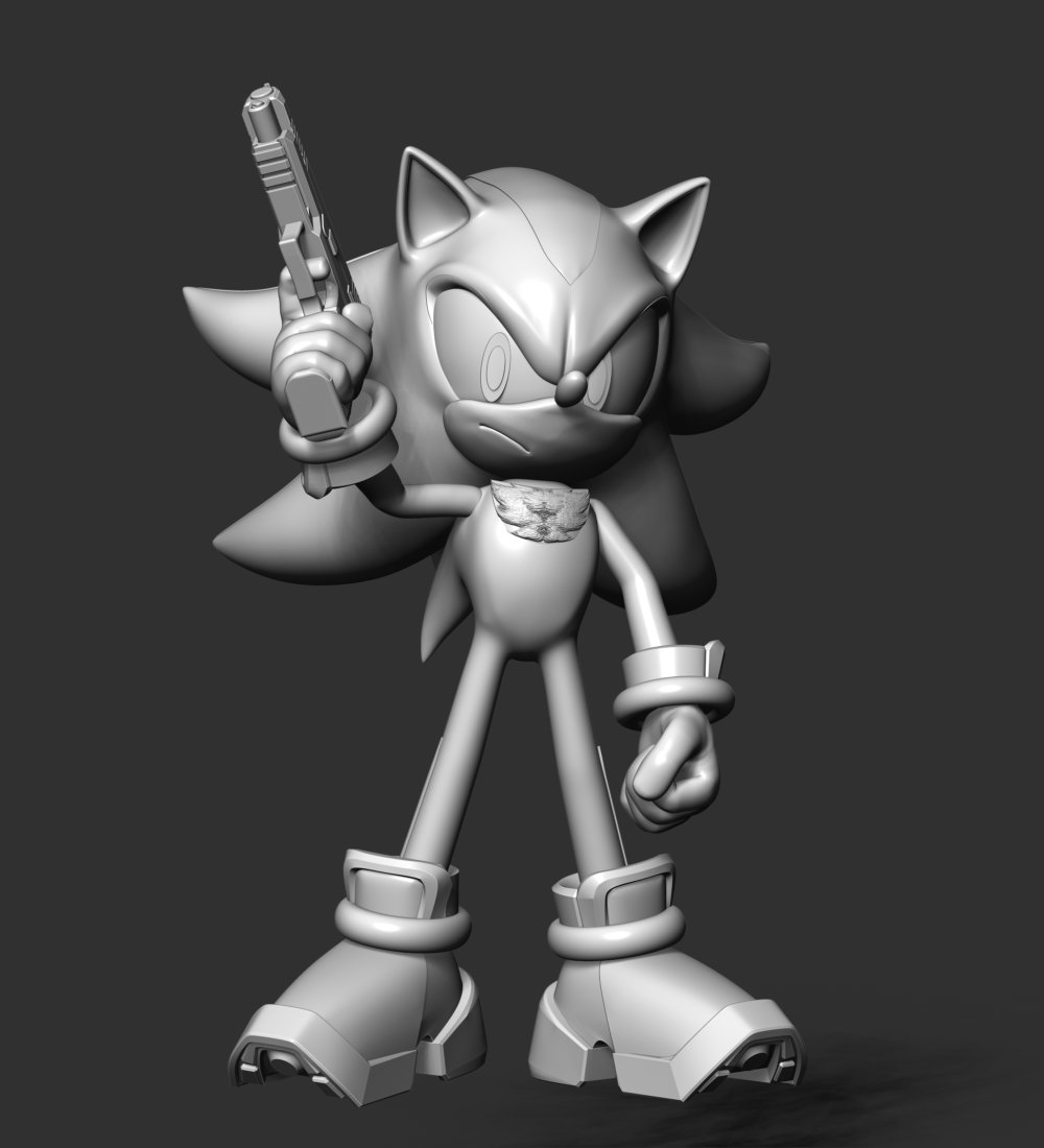 Shadow - Sonic The Hedgehog 3D Print Model