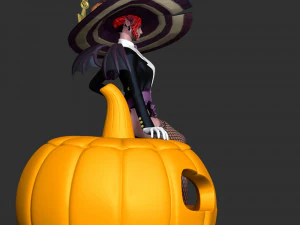 Czarownica Z Halloween Model do druku 3D