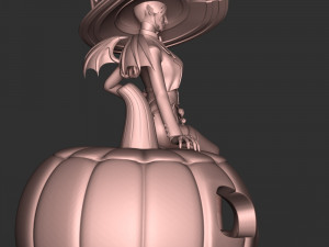 Witch With Halloween Modelo de Impressão 3D