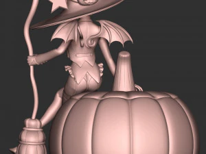 Czarownica Z Halloween Model do druku 3D