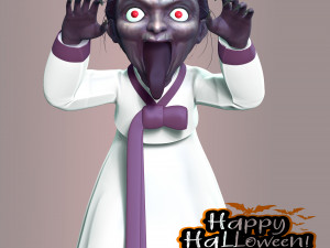 Ghost Grandmother - Halloween Modelo de impresión 3D