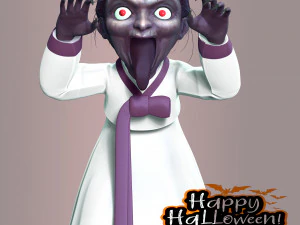 Ghost Grandmother - Halloween 3D Print Model
