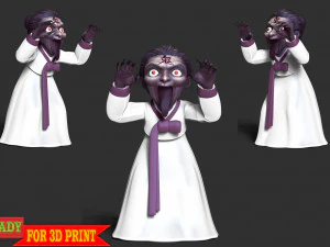 Ghost Grandmother - Halloween 3D Print Model