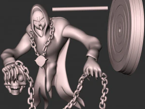 Ghost Krillin Dragon Ball - Halloween 3D Print Model