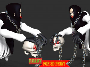 Ghost Krillin Dragon Ball - Halloween 3D Print Model