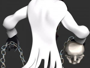 Ghost Krillin Dragon Ball - Halloween 3D Print Model
