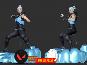 Jett - Valorant 3D Принт Модель