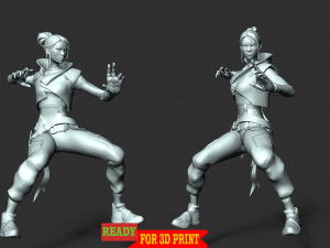 Jett - Valorant 3D Принт Модель