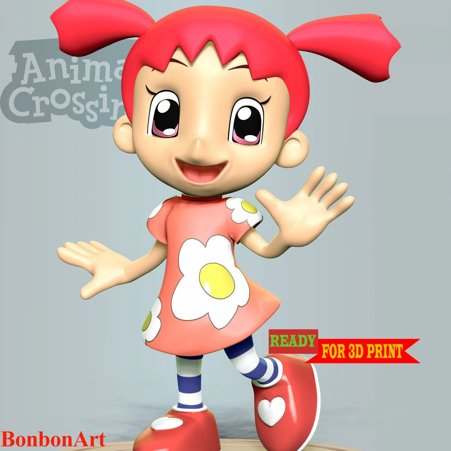 Ai - Animal Crossing 3D Print Model .c4d .max .obj .3ds .fbx .stl .blend 
