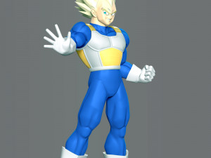 Vegeta SSJ - Dragon Ball Modèles 3D en vedette