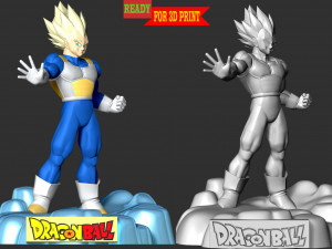 Vegeta SSJ - Dragon Ball Modèles 3D en vedette