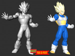 Vegeta SSJ - Dragon Ball Modèles 3D en vedette