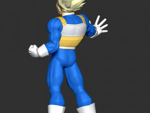 Vegeta SSJ - Dragon Ball Modèles 3D en vedette